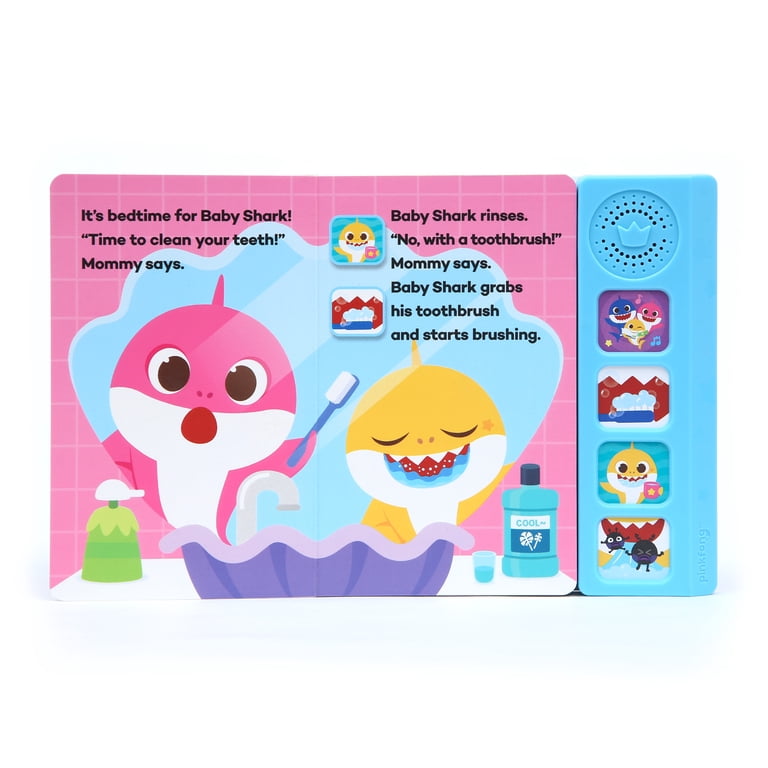 Baby Shark, Sound Book Set, 4 Button, Healthy Habits Educational
