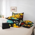 thumbnail image 6 of Feelyou Kawaii Cartoon Duck Bedding Comforter Set 7 Pieces, Cute Summer Animal Full Bedding Set, Teens Kids Boys Girls Reversible Fitted Sheet Flat Sheet, Lightweight Room Decor, 6 of 8