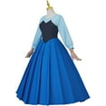 thumbnail image 2 of Mermaid Princess Ball Gown Blue Dress with Hairbow for Adult Women, 2 of 6