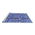 thumbnail image 2 of Ahgly Company Machine Washable Indoor Rectangle Oriental Blue Industrial Area Rugs, 3' x 5', 2 of 4