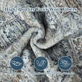 thumbnail image 4 of YJ.GWL Area Rugs Vintage Print Carpet Low Pile Rug for Bedroom Living Room Home Decor,Blue,6'x9', 4 of 7