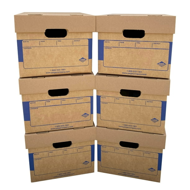 uBoxes Office Moving & Storage Boxes (6 Pack) Miracle File Moving Boxes