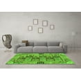 thumbnail image 3 of Ahgly Company Indoor Round Abstract Green Modern Area Rugs, 4' Round, 3 of 4