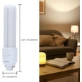 thumbnail image 3 of Satco S29855 LED PL Lamp 9W 2700K/3000K/3500K/4000K CCT Select G24d 2-Pin Base Ballast Bypass Type B 120-277V (24 Pack), 3 of 12