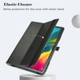 thumbnail image 4 of Case For 11" TCL NXTPAPER 11 Tablet Folding Cover with Elastic Closure Black, 4 of 5