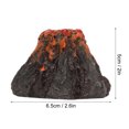 thumbnail image 2 of Aquarium Simulation Landscape with Led Light Air Bubbler Stone Kit, Aquarium Volcano Ornament Simulation Realistic Resin Volcano Decoration for Fish Tank Bubble Stone Decoration, 2 of 9