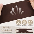 thumbnail image 5 of JASGOOD Women Wide Elastic Waist Belt for Dresses Fashion Cinch Belts Stretchy Waistband with Gold Buckle, 5 of 10