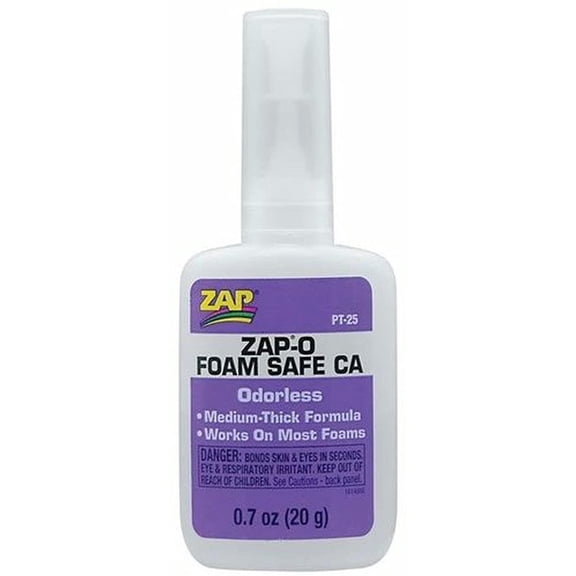 Zap-A-Gap Zap-O Foam Safe CA (.7 oz.) New
