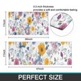 thumbnail image 7 of Pioneer Flower Floral Print Pattern Kitchen Rugs Sets Of 2,Anti Fatigue Kitchen Mat Rugs Non Slip Washable,Decorative Kitchen Floor Mats for Kitchen,Sink,Laundry,17"x30"+17"x47", 7 of 7
