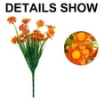 thumbnail image 3 of Dinheiro 8 paquetes de flores artificiales para exteriores, flores falsas UV que no se decoloran, plantas de plástico sintético para jardín, porche, ventana, jardinera, flores falsas para exteriores, 3 of 7