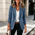 thumbnail image 5 of Caywon Womens Blazer with Button Front Lapel Collar Long Sleeve Lined Jacket with Shoulder Pads for Office Work Casual Wear, 5 of 9