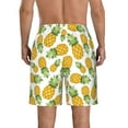 thumbnail image 3 of Kdxio Pineapple Pattern Mens Casual Shorts - Drawstring Summer Beach Sports Shorts for Men, 3 of 9