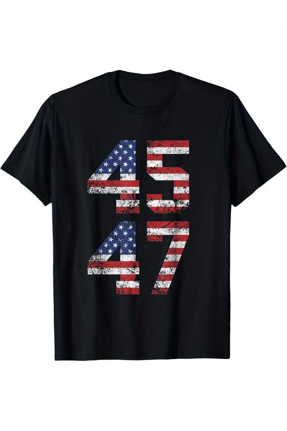 Trump 2024 Vintage T-shirt - Classic, round neck, black men's T-shirt