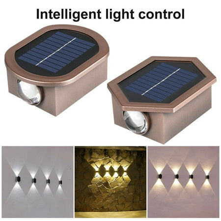 

Estbridge Outdoor Wall Light No Wiring Required IP65 Waterproof Automatic Charging High Brightness Weather-Resistant Auto On/Off Balcony Outdoor Solar-Powered Wall Lamp Garden Supplies