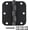 Matte Black No Squeak, variant on 6 Pack Brushed Nickel Door Hinges 3.5 Inch with 5/8" Radius Corners | Interior Door Hinges Satin Nickel 3 ½" x 3 ½" Residential Hardware