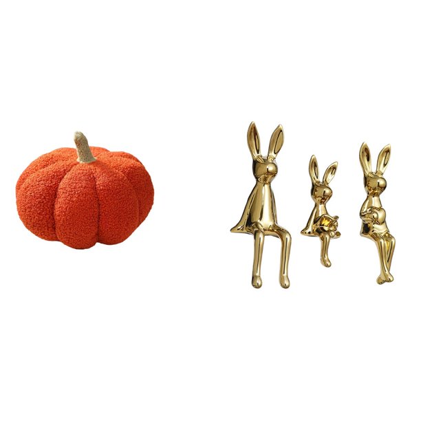 Almohadas de calabaza de Halloween,Almohadas de calabaza de Halloween Decoración del hogar Suave,Cojines de calabaza para Halloween,peluches,sofá,Escultura de figura,Estatua sentada Figura