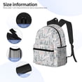 thumbnail image 4 of Daiia white Moose winter tree School Backpack for Men Women, Unisex Large Waterproof Bookbag Schoolbag Casual Daypack for High School/College/Teens/Travel/Work Black, 4 of 8