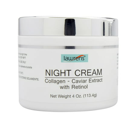 Lawren's Night Cream With Collagen, Caviar Extract, & Retinol, 4 (Best Over The Counter Retinol Night Cream)
