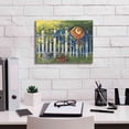 thumbnail image 3 of Epic Graffiti 'Morning Glories On The Fence' by Carol Rowan, Giclee Canvas Wall Art, 16"x12", 3 of 6