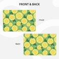 thumbnail image 3 of Placemats Set Of 4 / 6, Green Yellow Lemon Print Placemats For Dining Table Indoor/Outdoors Heat Resistant Washable Placemats 18" X 12", 3 of 8