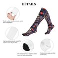 thumbnail image 5 of Rateoe Skull record rock Compression Socks for Women and Men 20-30mmHg-Circulation Support Socks Knee High Nurse Pregnant Running Medical and Travel Athletic, 5 of 7