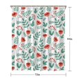 thumbnail image 5 of Pioneer Flower Floral Print Pattern Shower Curtain 72"x84", Bathroom Decorative Shower Curtain Set with 12 Hooks, Waterproof Washable, 5 of 6