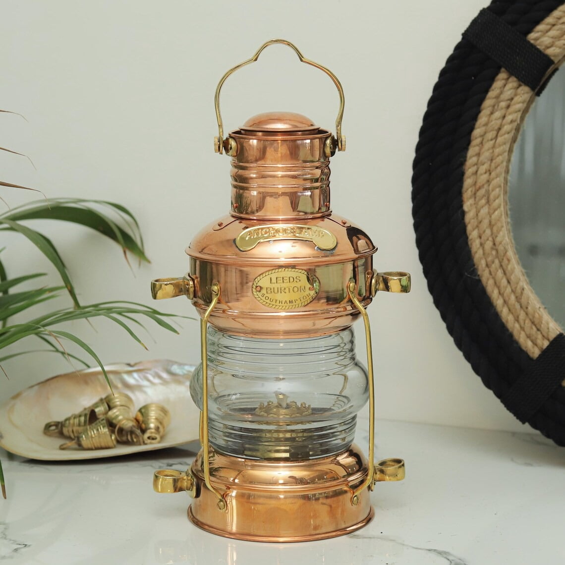 Personalized Handmade Oil Lantern, Nautical Table Lamp, Maritime Ship oil Lantern, Vintage Style Burner Lantern, Hanging Light Oil Lamp