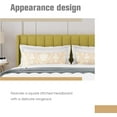 thumbnail image 4 of AGARTT Upholstered Platform Bed Frame Queen Size with Headboard and Footboard/Wooden Slats Support/No Box Spring Needed/Easy Assembly,Yellow Velvet, 4 of 12