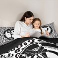 thumbnail image 4 of Feelyou Initial P Letter Twin Bedding Sets 7-Piece for Teen, Black White Fashion Bow-tie Bedding Comforter Set, Chic Cheetah Print Reversible Sheet Sets, Super Cozy Room Decor, 4 of 8