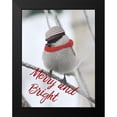 thumbnail image 2 of Phillip, Jamie 12x14 Black Modern Framed Museum Art Print Titled - Christmas Bird, 2 of 5
