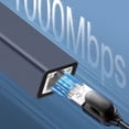 thumbnail image 2 of Adaptador de red LAN Gigabit Ethernet tipo C a RJ45 Adaptador LAN con cable USB tipo C, 2 of 6