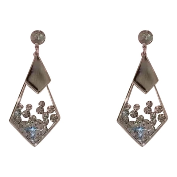 Gray Geometric Earrings for Women Jewelry Stylish Versatile Accessories Idea