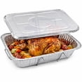 thumbnail image 4 of VeZee 20.75x12.75x3 inches Full Size Aluminum Pans with Lids & Handle Rack, BPA-Free, Non-Stick, Perfect for Baking & Catering:100CT, 4 of 5
