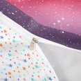 thumbnail image 4 of Homewish Ombre Blings Print Duvet Cover Queen for Girls, CRed Pink Purple Queen Bedding, Colorful Stars Reversible, 3pcs 1 Duvet Cover and 2 Pillowcases, 4 of 6