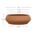 thumbnail image 5 of Mainstays Rowan 8" Round Medium Terracotta Clay Plant Saucer, 5 of 5