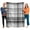 Black, Charcoal, Slate, White, variant on Flannel Throw Blanket for Couch Sofa Bed, Minimalist Black White Grey Plaid Soft Cozy Warm Fuzzy Blanket 40x50in