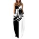 thumbnail image 2 of Vestido de tirantes sin mangas con estampado de cuello redondo a la moda de verano para mujer Pompotops ghjkhdj5521, 2 of 5