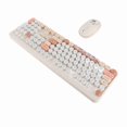 thumbnail image 1 of Combo De Teclado Y Mouse Inalámbricos, EDJO 2.4G, Teclado Ergonómico De Tamaño Completo Con Reposamuñecas Y Mouse Ajustable De 3 Niveles DPI, Para , Mac OS, Computadora, 1 of 7