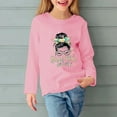 thumbnail image 2 of Birdeem Robe de Fille Fleurie Imprimée Col Rond Chandail pour Filles Chandail à Capuchon pour Enfants Haut Brodé Fleur, 2 of 5