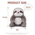 thumbnail image 3 of Peluche Niuniu Daddy de peluche Stuffed Sloth, 14 pulgadas y 1,6 kg de peso, 3 of 6