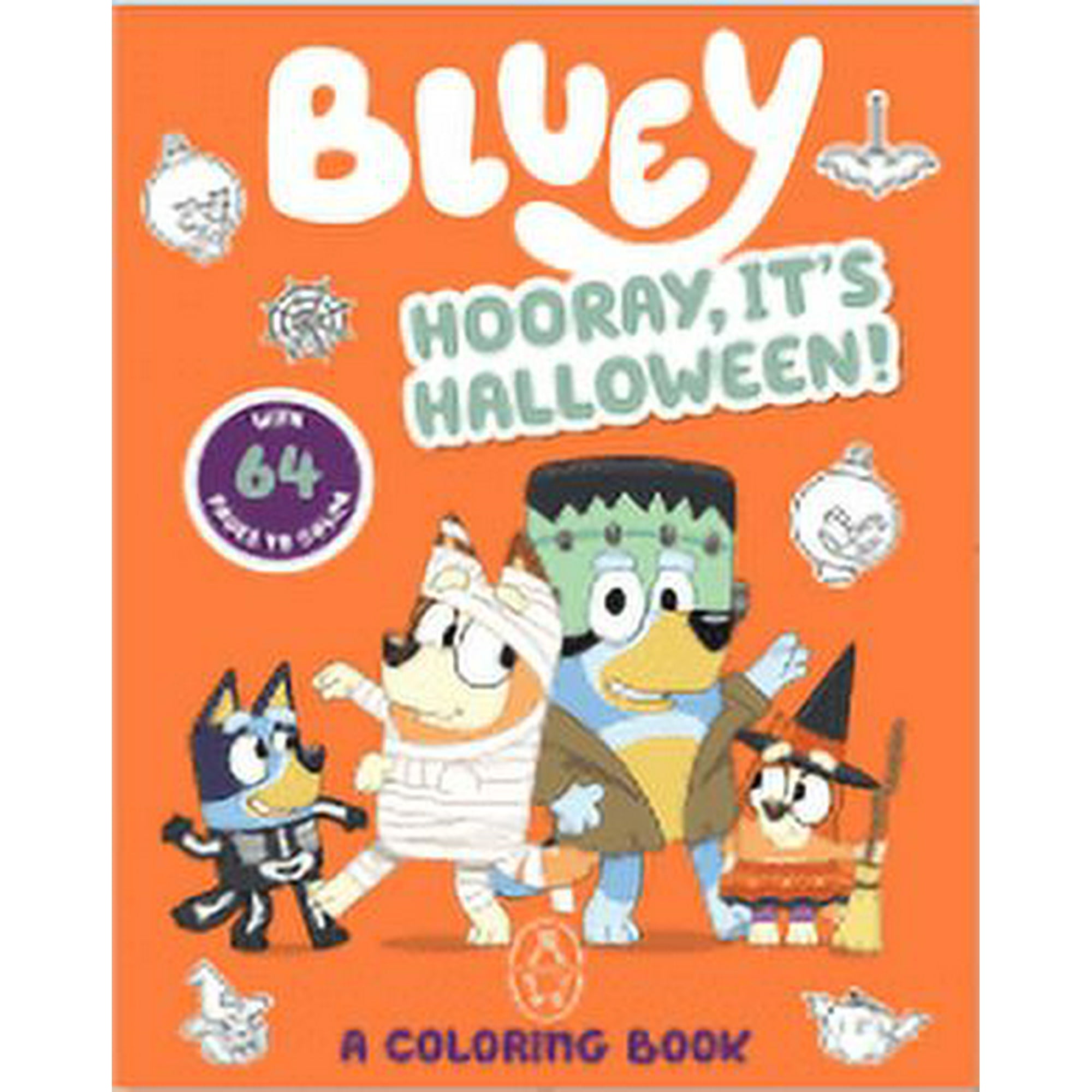 Bluey: Hooray, It's Halloween!: a Coloring Book (Paperback)