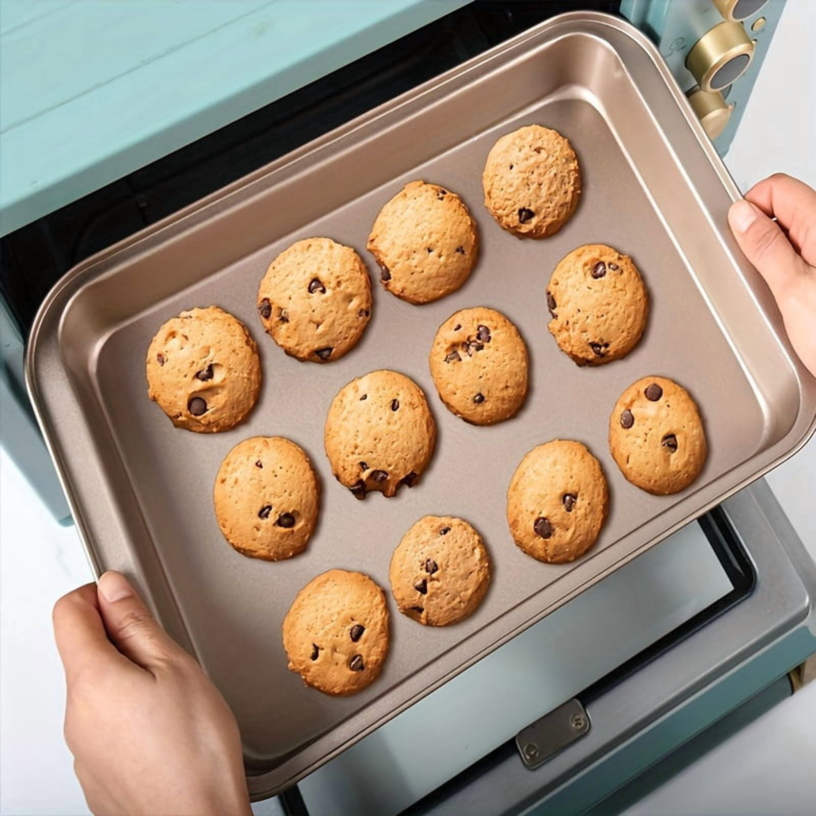 Bakeware Set Baking Pan Set Bread Bags Non-Stick Kitchen Oven Round/Square Cake Pan, Muffin Pan, Baking Pan, Cookie Sheet Set Baking Supplies Christmas Gold black