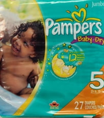 Pampers Baby Dry Diapers (Choose Your Size)