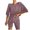 Z-Red358, variant on JIAYUE Women's 2 Piece Outfit Sets Plus Size Ribbed Knit Crew Neck Half Sleeve Top And Shorts Solid Color Comfortable Loungewear Set For Female
