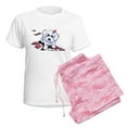 thumbnail image 6 of CafePress - Bichon Frise Mischief Women's Light Pajamas - Women's Short Sleeve Print T-Shirt and Pants Light Cotton Pajama Set, 6 of 7