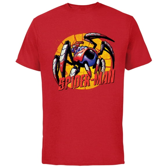 Marvel Mech Strike: Mechasaurs Avengers Spider-Man Mech - Short Sleeve Cotton T-Shirt for Adults - Customized-Red