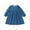 Blue, variant on Odeerbi Toddler Girls Spring Fall Floral Dress Blue Floral Dress Children's Puffed Sleeve Princess Dress Kids Dresses 2-7 Years Blue