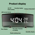 thumbnail image 7 of XYRSRUW Multifunctional Intelligent Digital Mirror Clock, Stylish LED Alarm Clock with Large Screen Display, Silent Electronic Desk Clock for Home Use(White), 7 of 7