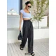 thumbnail image 5 of Pantalones De Ligero Casual Rayas Pierna Amplia Para Mujer, 5 of 6