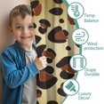 thumbnail image 3 of Blackout Kids Curtains,Gold and Brown Of Leopard Print Childrens Insulated Curtains Set Of 2,Bedroom Essentials,Toddler Room Decor 42"x84", 3 of 5